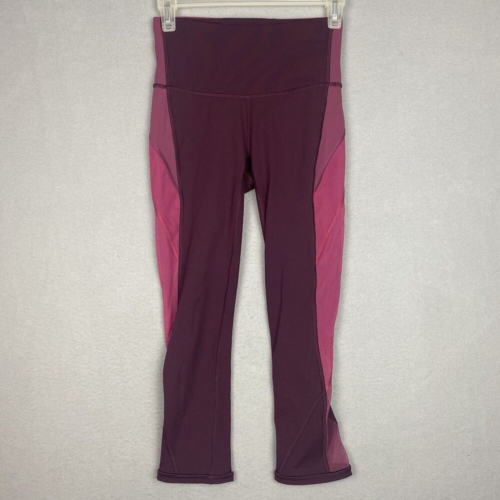 Lululemon Train Times 7/8 Pant Leggings 25" Light Purple Womens Size 6 High Rise